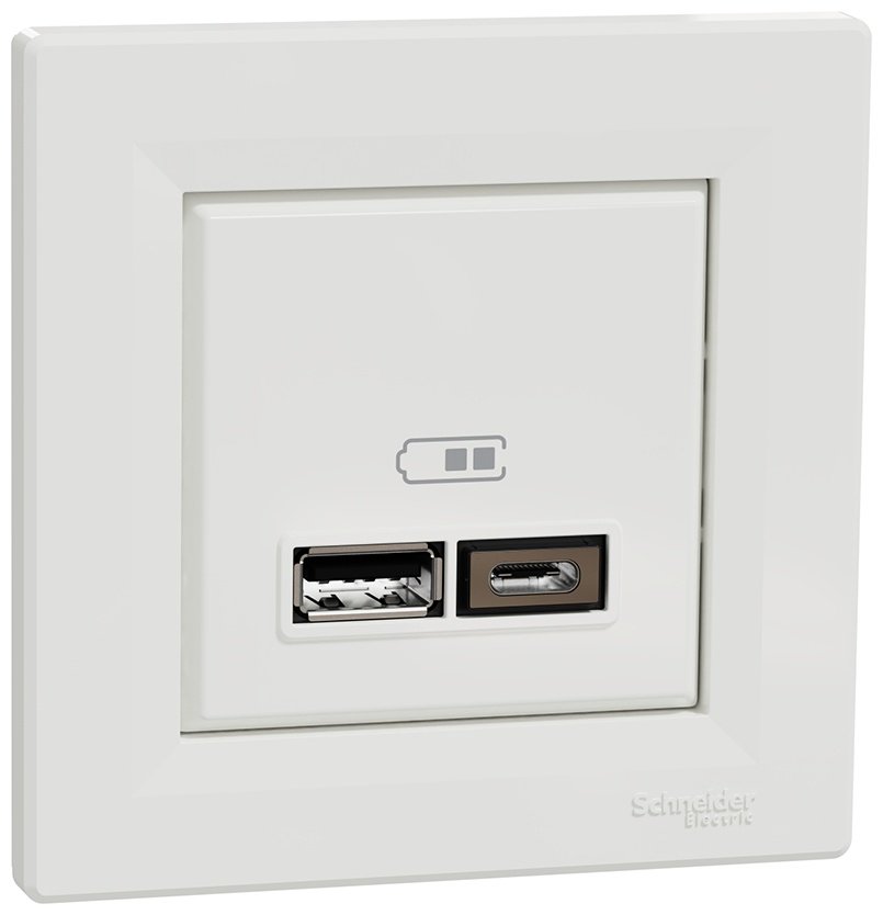 Розетка USB Schneider Electric EPH2700321, белый