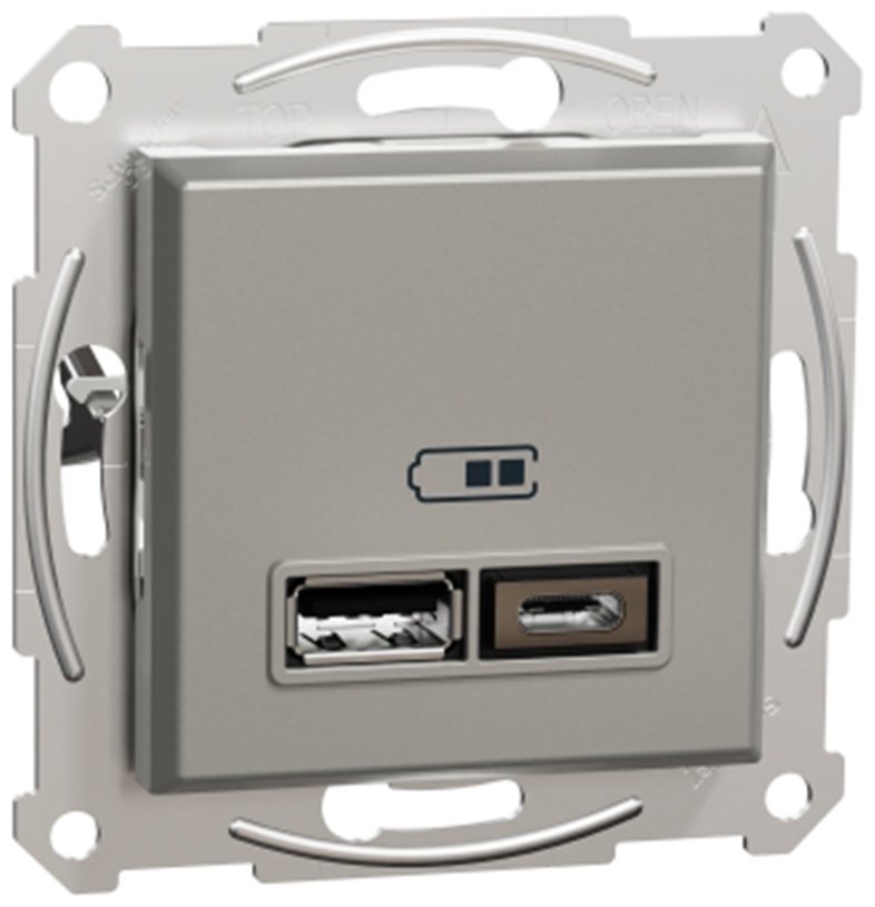 Встраиваемая EPH2700369, USB-розетка цвет серый