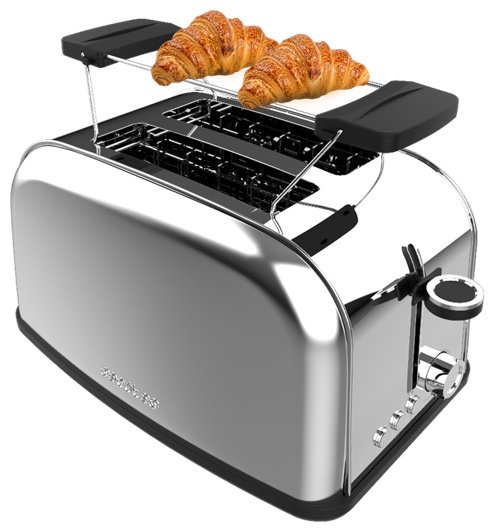 Тостер Cecotec Toastin’ Time 850 Inox стальной