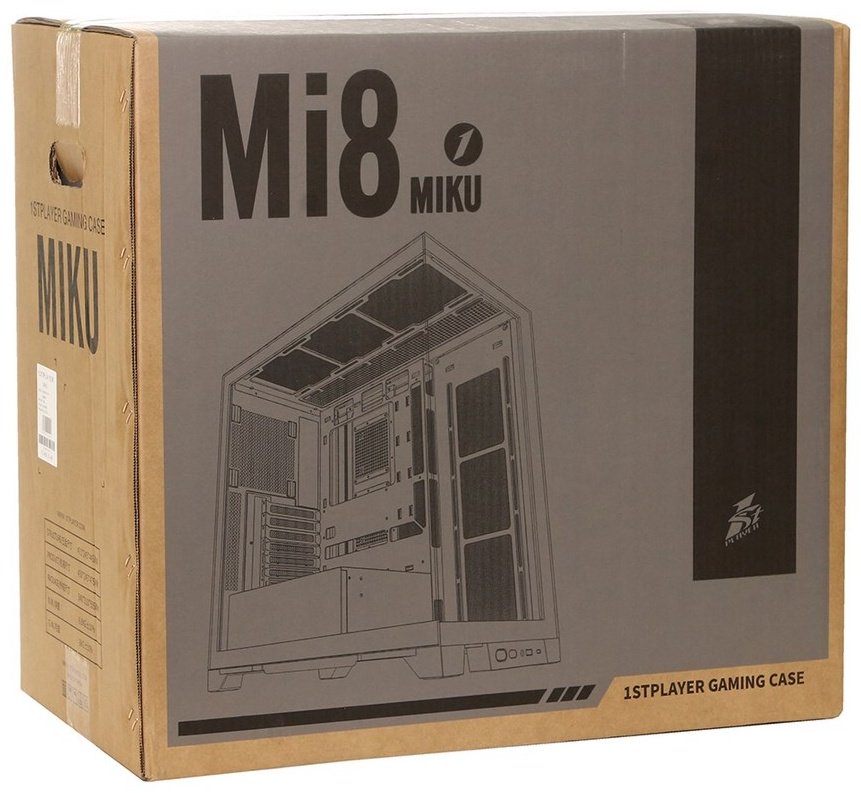 Корпус 1STPLAYER Mi8 (MI8-BK-3FC7R-1FC7) черный