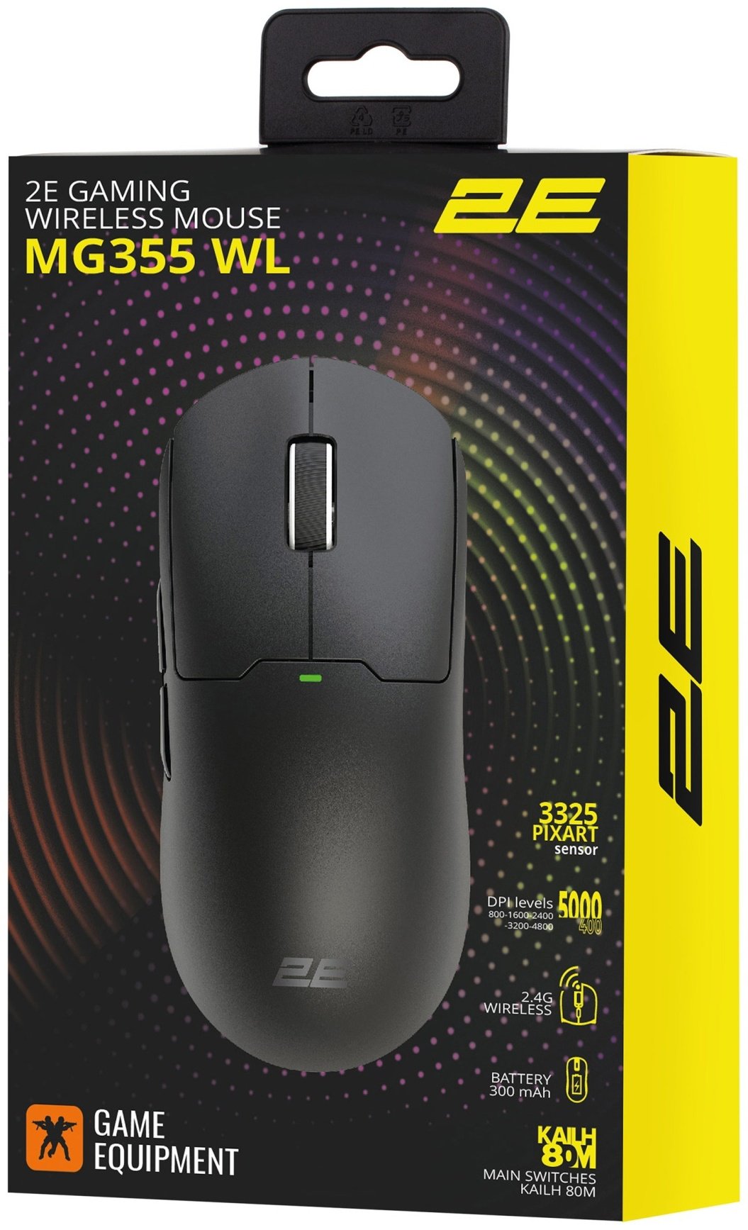 Мышь 2E GAMING MG355 WL черный купить,22993