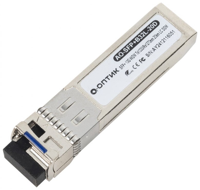 Трансивер А-Оптик AO-SFP+B32L-60D