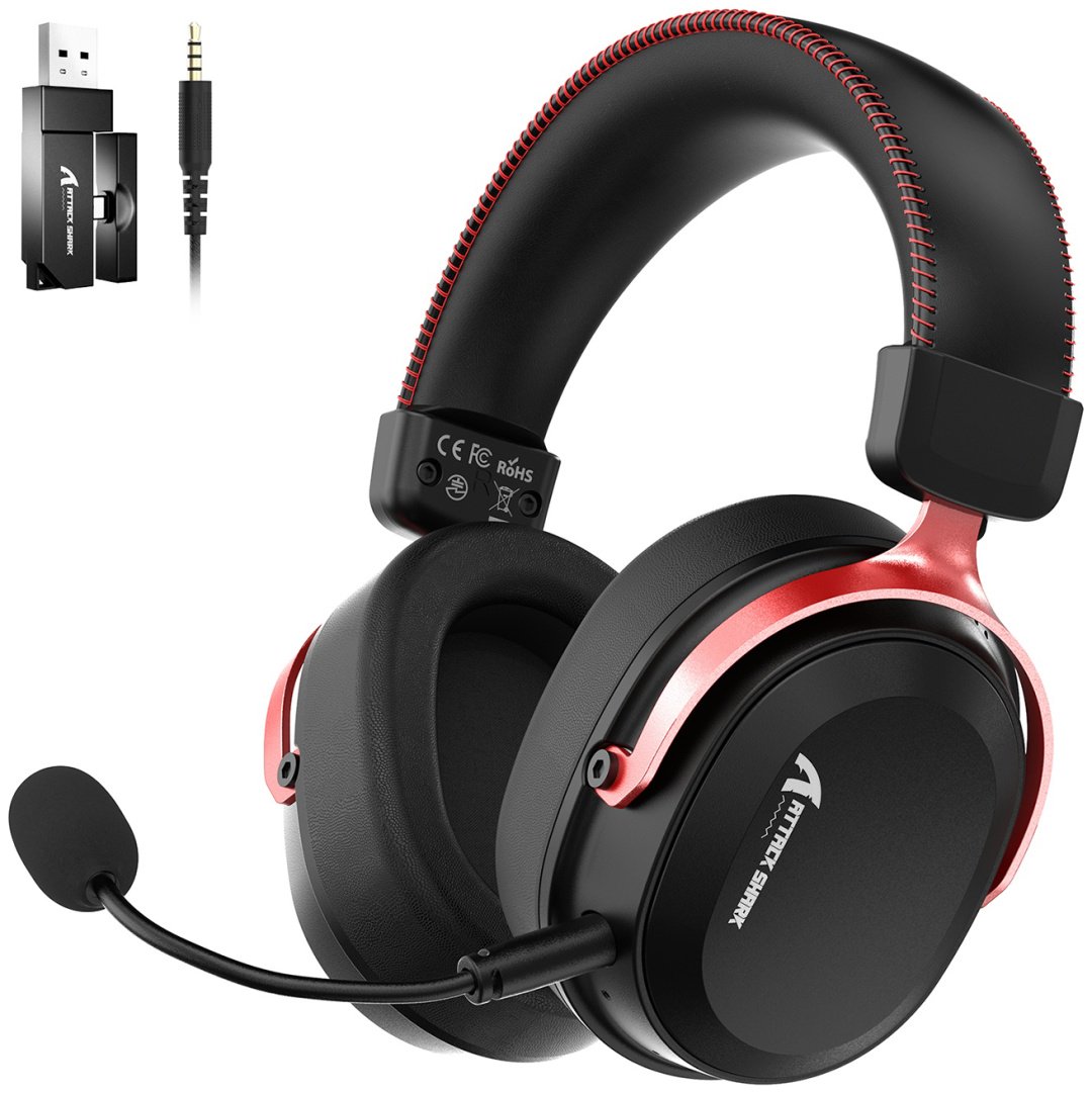 Наушники Attack Shark L30 PRO черно-красный купить,NaN