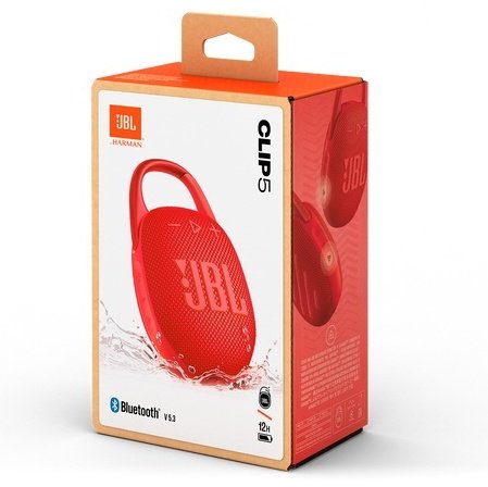 Портативная колонка JBL Clip 5 красный купить,39365