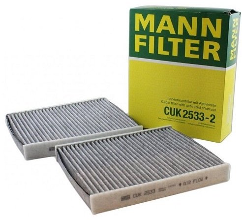 MANN-FILTER салонный фильтр CUK2533-2 купить,40530