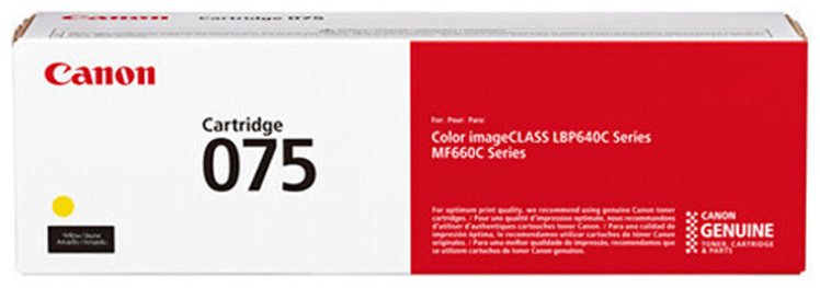 Картриджи Canon 075 (6362C002AA) с чипом желтый (yellow)