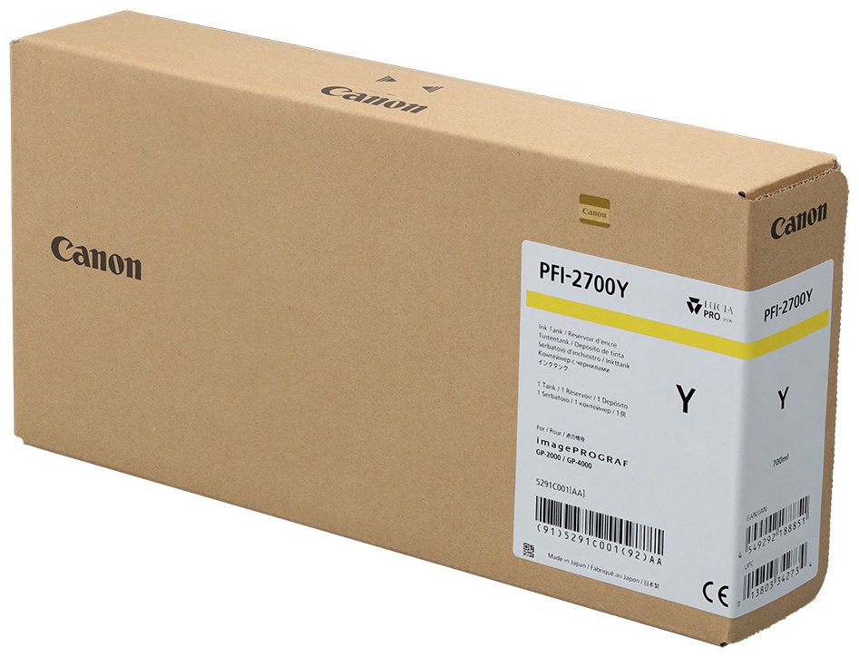Картриджи Canon Canon PFI-2700 желтый (yellow)