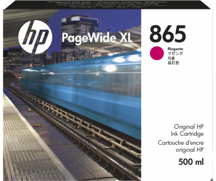 Картриджи HP 865 500-ml Magenta PageWide XL Ink Cartridge (3ED83A) пурпурный (magenta) купить,NaN