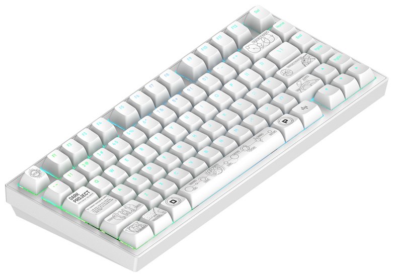 Клавиатура DARK PROJECT DPKB_NOVA_81_ANSI_WHITE белый