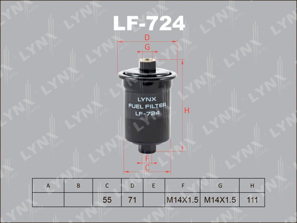 LYNXauto топливный фильтр LF724 купить,4075