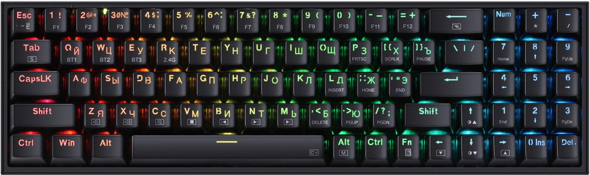 Клавиатура Комплект игровой клавиатура + мышь Redragon S136, 72158 купить,NaN