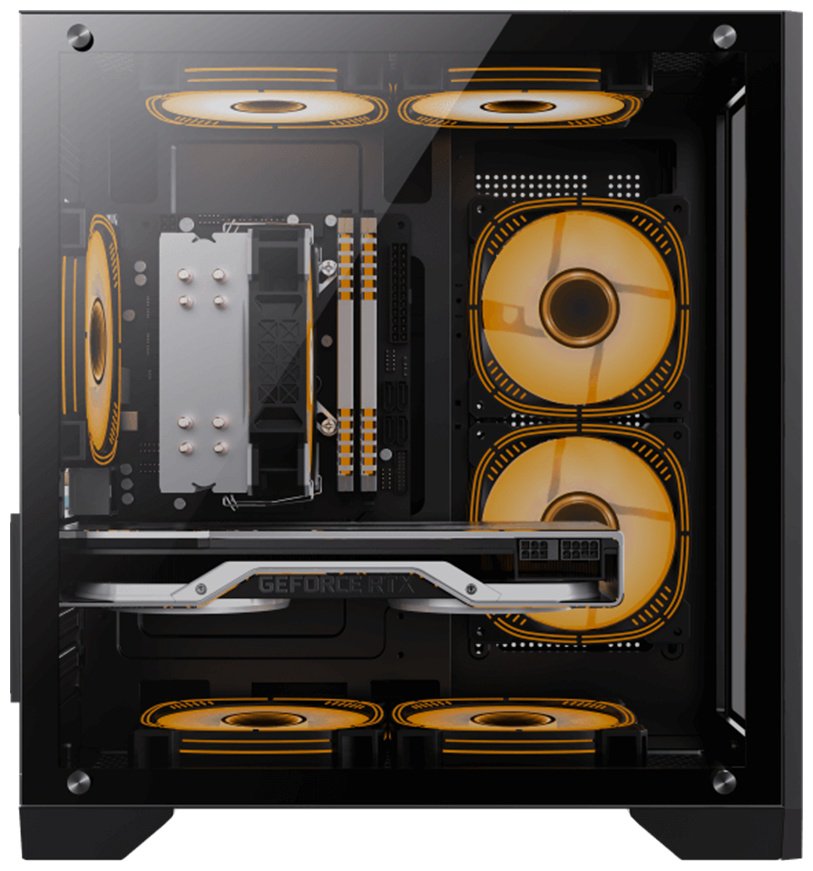 Корпус Game Max Infinity Mini 3 ARGB Fans + Controller Black черный
