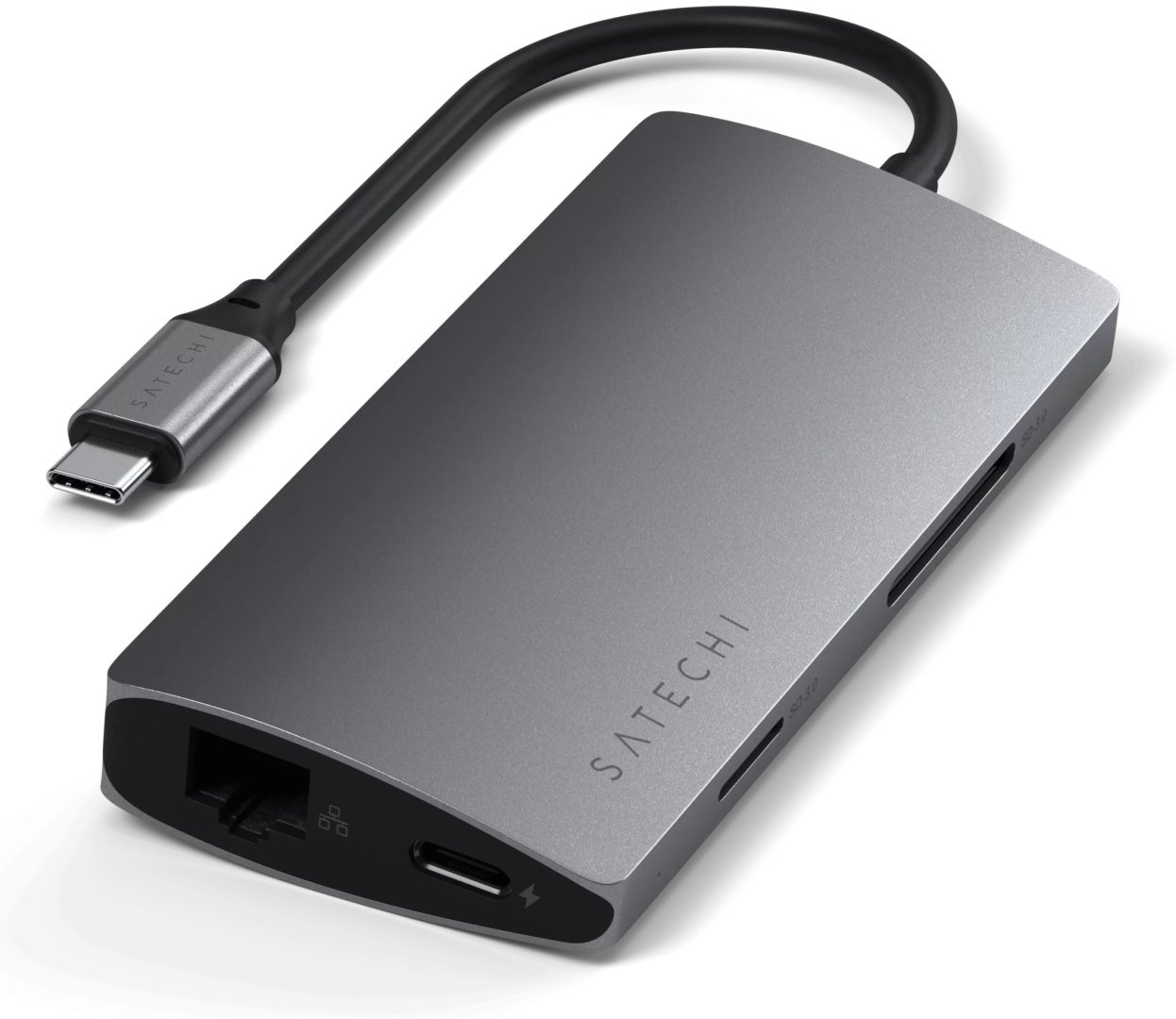 Док-станция Satechi Aluminum Multi-Port Adapter V2, ST-TCMA2M серебристый
