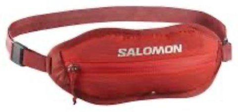 Сумка поясная Salomon эластан, полиамид красный