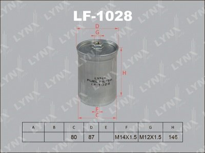 LYNXauto топливный фильтр LF-1028 купить,4695