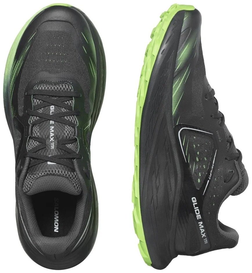 Кроссовки Salomon Glide max tr зеленый, черный купить,NaN