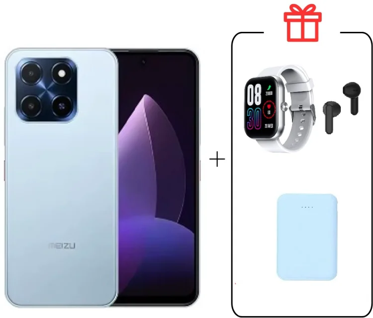 Смартфон Meizu MBLU 22 4/128GB синий + подарок купить,NaN
