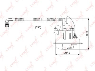 LYNXauto топливный фильтр LF-1065M купить,45640