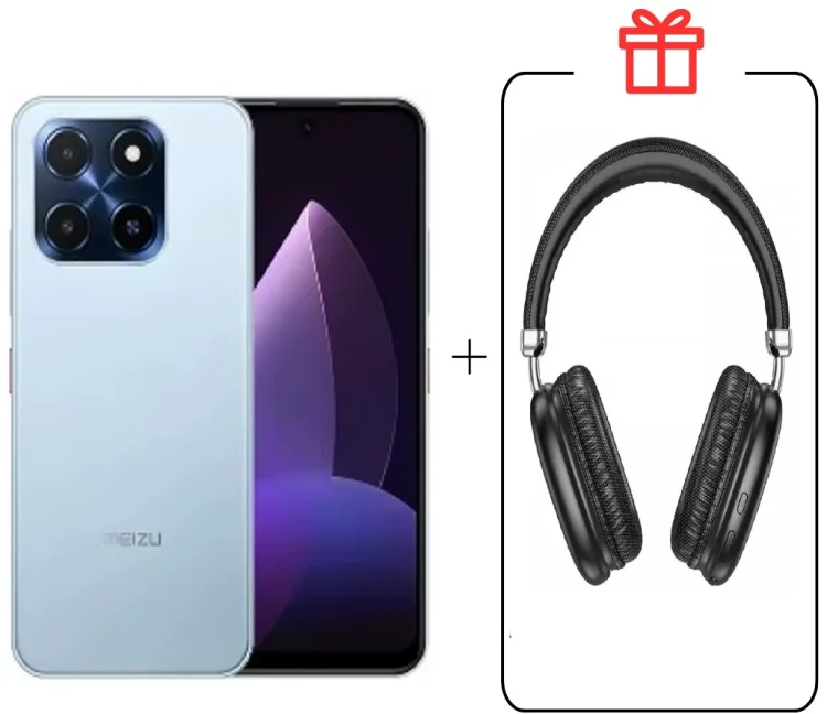 Смартфон Meizu MBLU 22 4/128GB синий + подарок купить,NaN