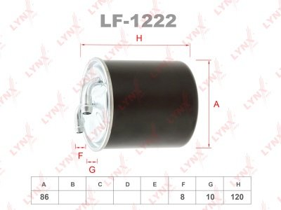 LYNXauto топливный фильтр LF-1222 купить,7328