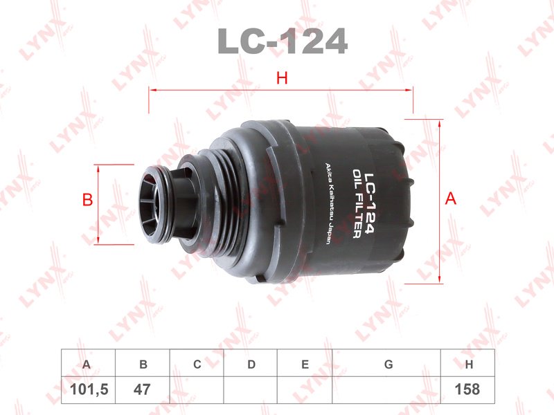 LYNXauto масляный фильтр LC124 купить,8682