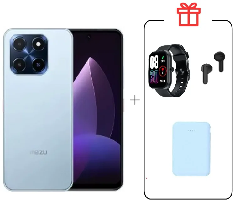 Смартфон Meizu MBLU 22 4/128GB синий + подарок купить,NaN