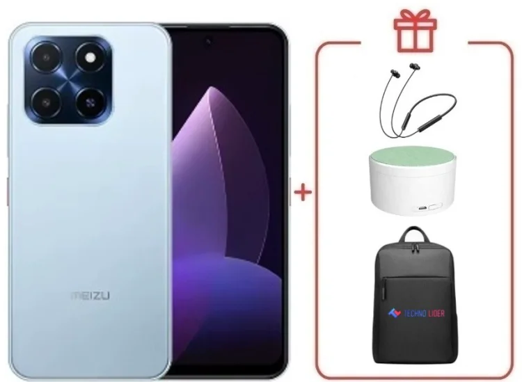 Смартфон Meizu MBLU 22 4/128GB синий + подарок купить,NaN