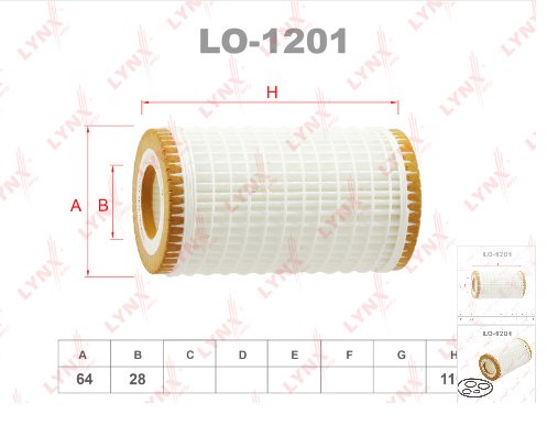 LYNXauto масляный фильтр LO-1201 купить,2929
