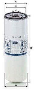 MANN-FILTER масляный фильтр W11020/1 купить,20200