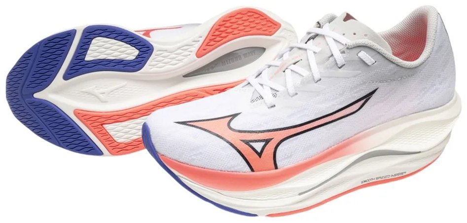 Кроссовки Mizuno белый, коралловый купить,109900