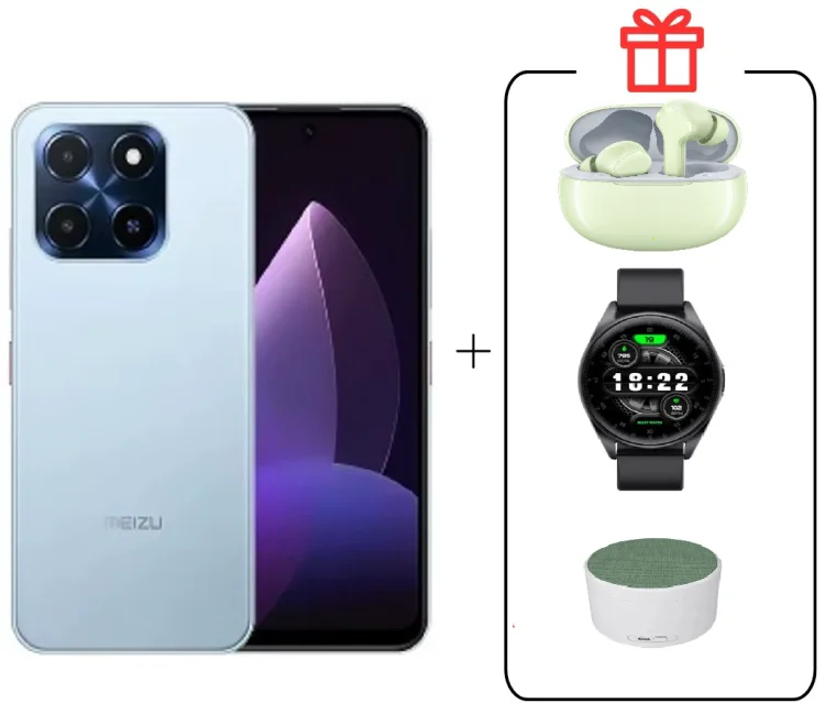 Смартфон Meizu MBLU 22 4/128GB синий + подарок купить,NaN
