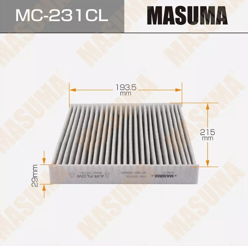 MASUMA салонный фильтр MC-231CL - ForteMarket MASUMA салонный фильтр MC-231CL купить,3904