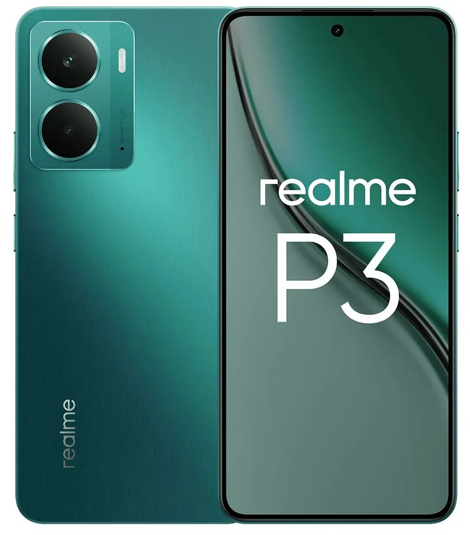 Смартфон Realme P3 8 ГБ/256 ГБ зеленый + подарок купить,NaN