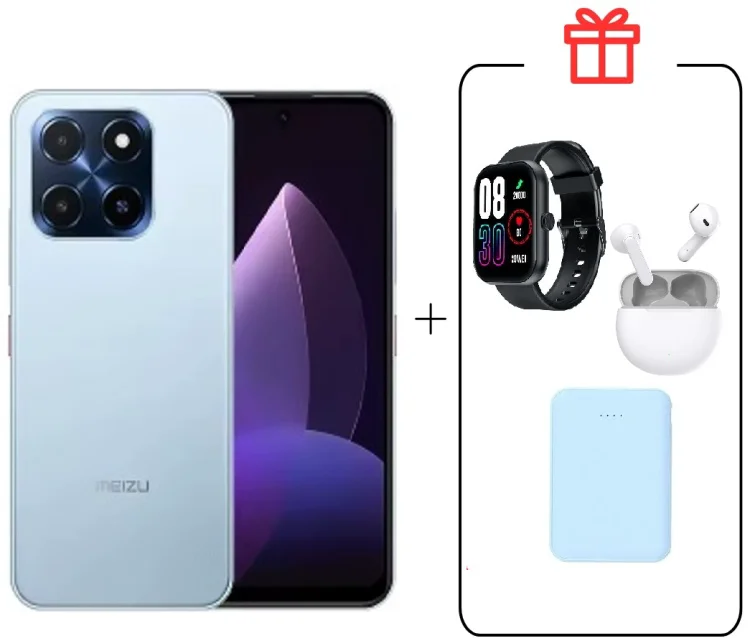 Смартфон Meizu MBLU 22 4/128GB синий + подарок купить,NaN