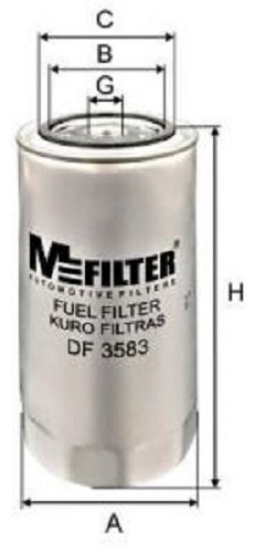 MFilter топливный фильтр DF3583 купить,6099
