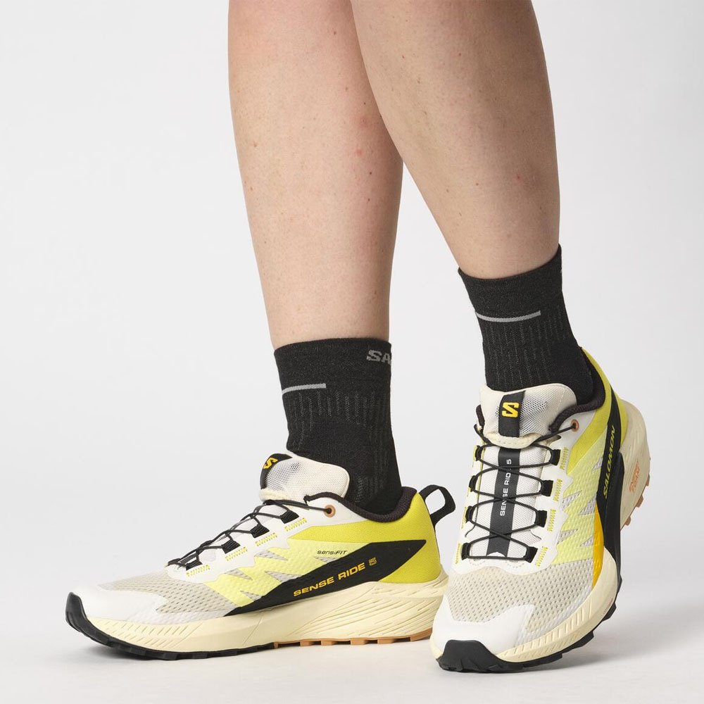 Кроссовки Salomon Sense Ride 5 бежевый, желтый