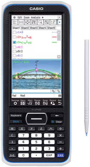 CASIO FX-CP400-WA-EH, 10+3-разрядный, черный, серый