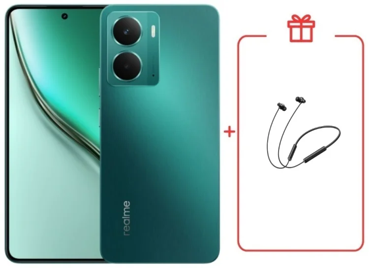 Смартфон Realme P3 8 ГБ/256 ГБ зеленый + подарок купить,NaN