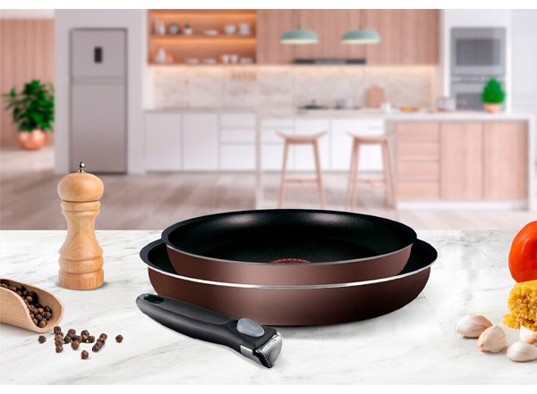 Tefal набор сковородок Ingenio RED 5 3 предмета 22/26 см 04217810 3 в 1