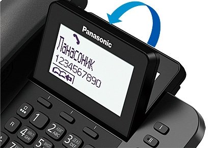 Радиотелефон Panasonic KX-TGF320 черный