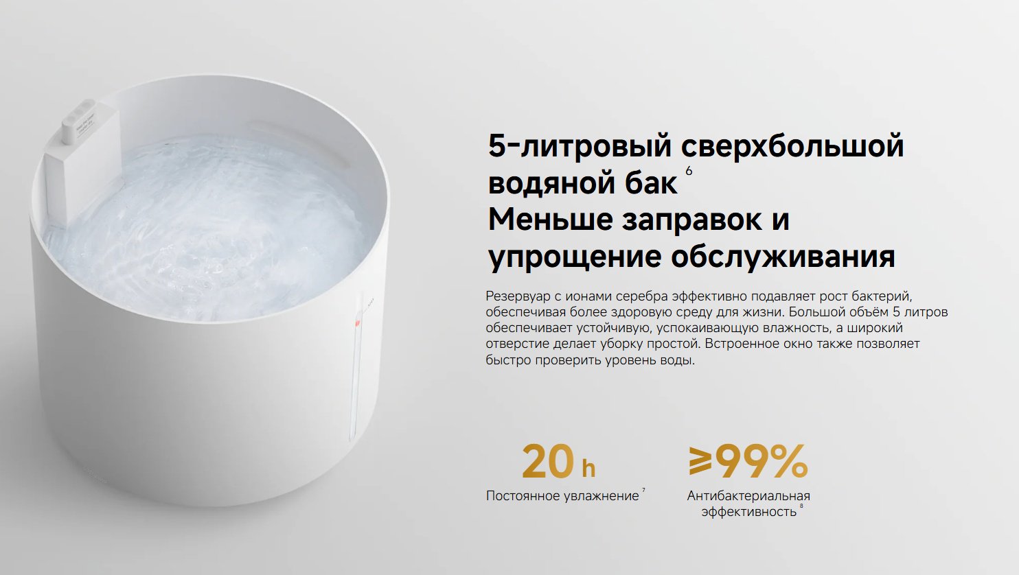 Увлажнитель воздуха Mijia CJSJSQ06ZMZUE белый купить,57444