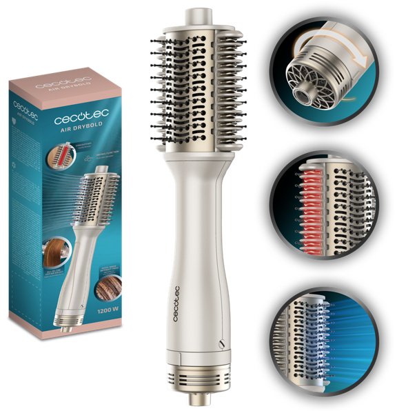 Cecotec Air Dry Bold фен-щетка белый купить,18990