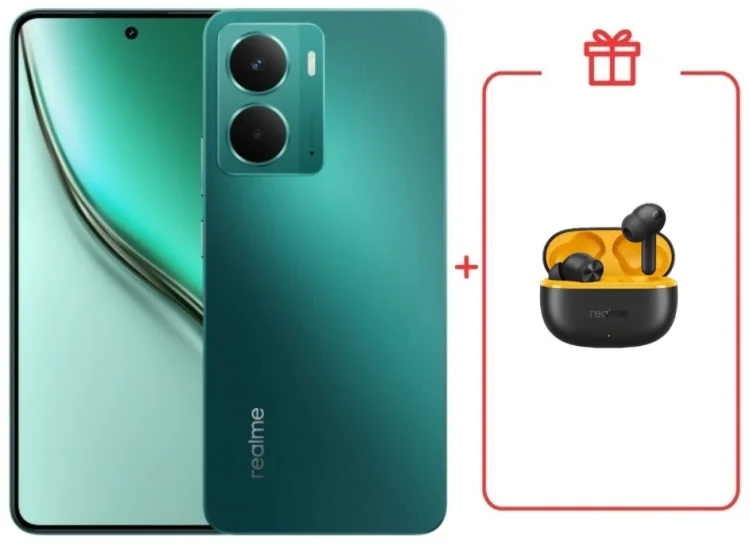 Смартфон Realme P3 8 ГБ/256 ГБ зеленый + подарок купить,NaN