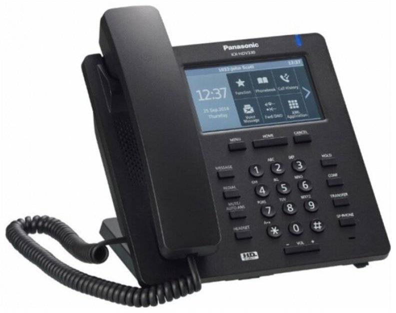 Проводной телефон Panasonic KX-HDV330RU-B черный купить,151401