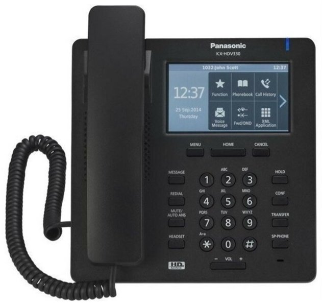 Проводной телефон Panasonic KX-HDV330RU-B черный купить,151401