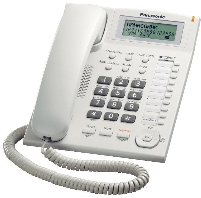 Проводной телефон Panasonic KX-TS2388 RUW белый купить,NaN