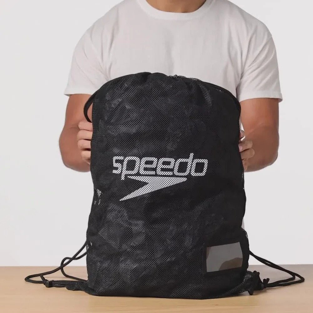 Мешок для обуви Speedo полиэстер черный купить,NaN