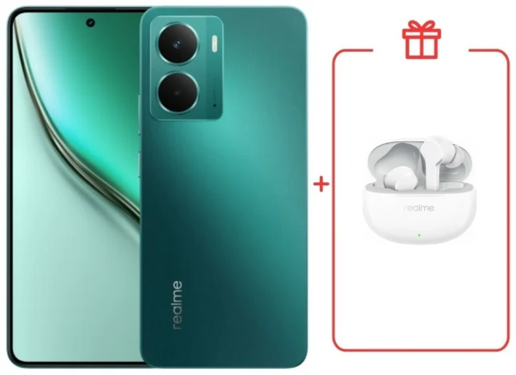 Смартфон Realme P3 8 ГБ/256 ГБ зеленый + подарок купить,NaN