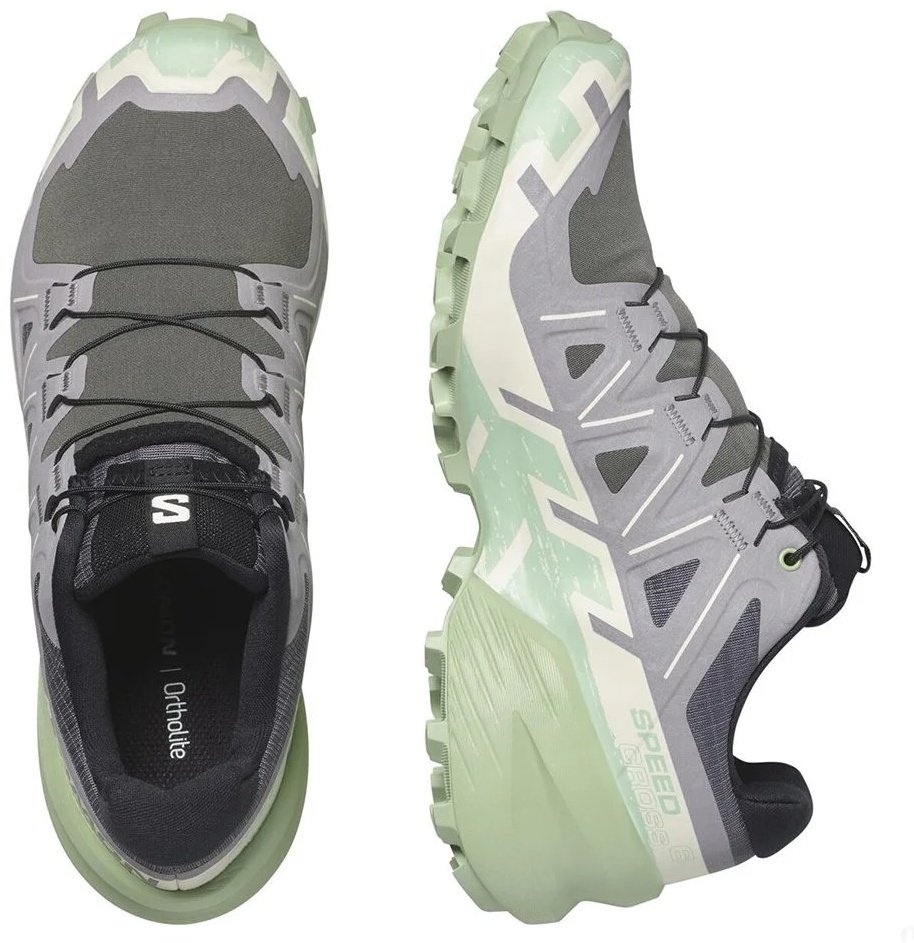 Кроссовки Salomon Speedcross 6 зеленый, серый