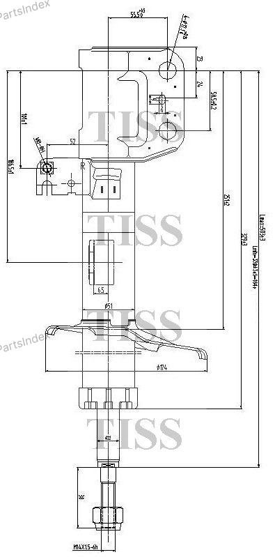 Амортизатор JD передний JAS0261 1 шт купить,17600